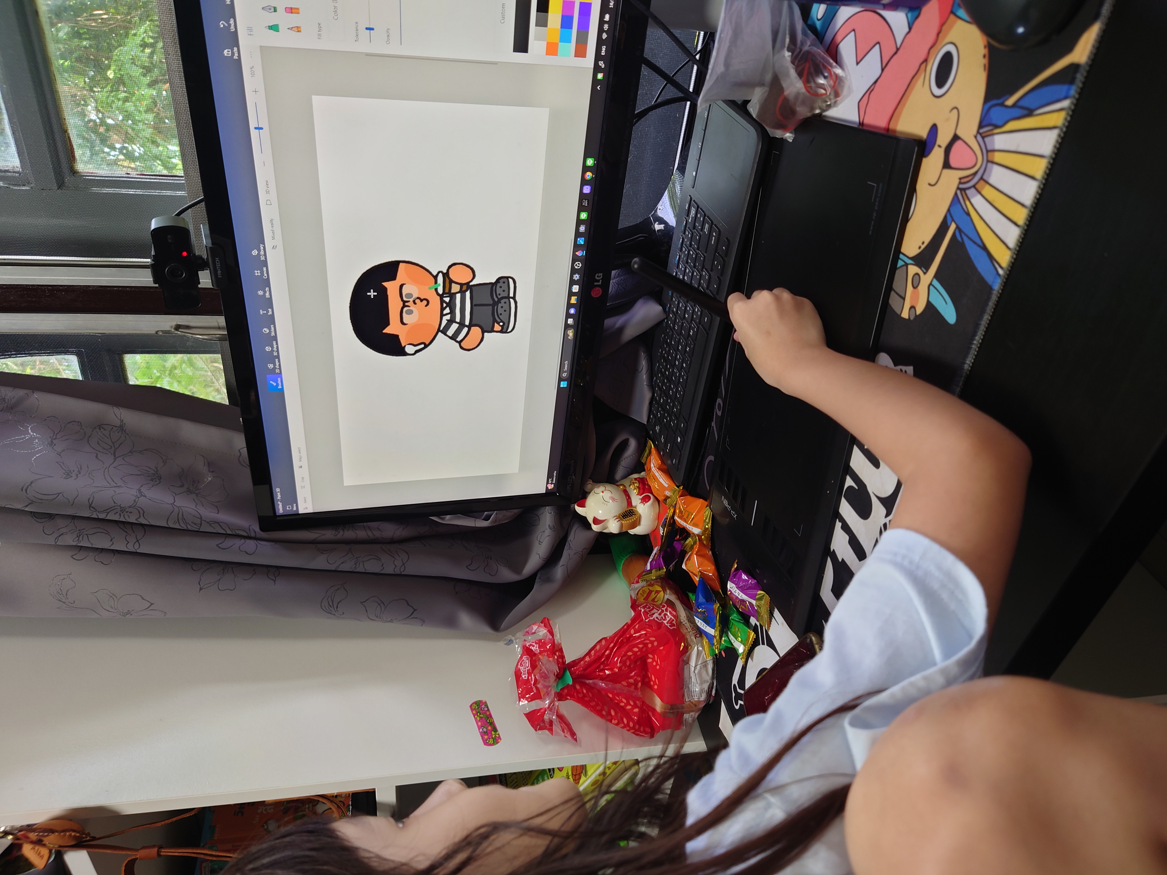 ใส่บาตรและ วาดรูปจาก Paint 3D