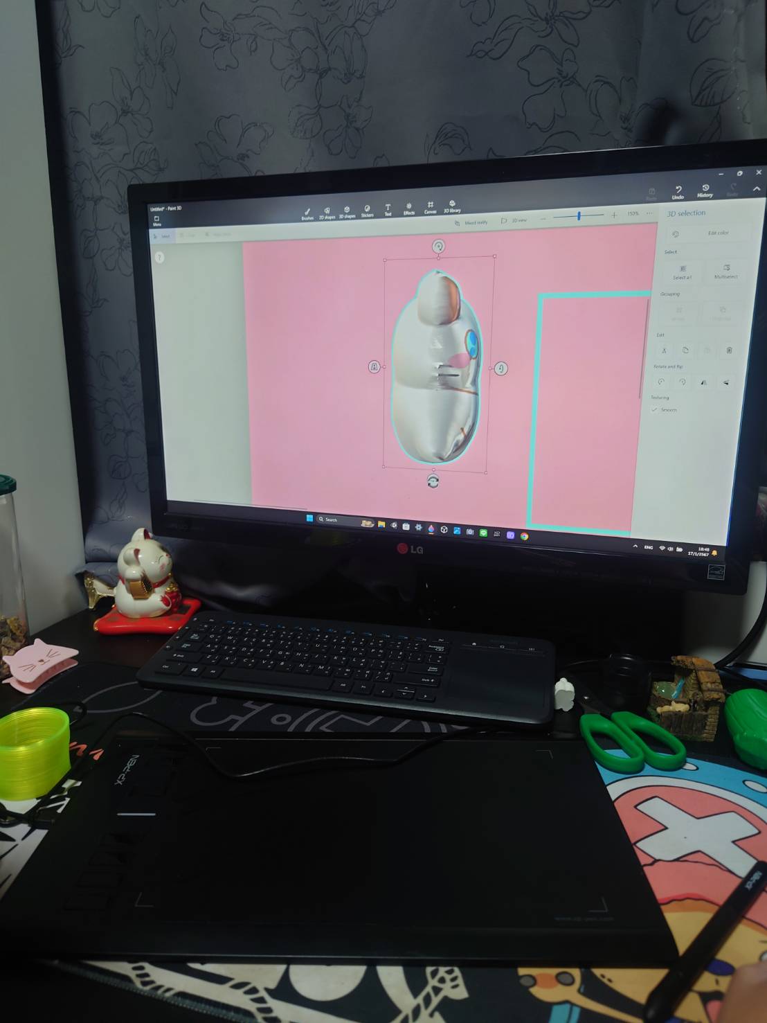 ตกแต่งภาพจากโปรแกรม Paint 3D