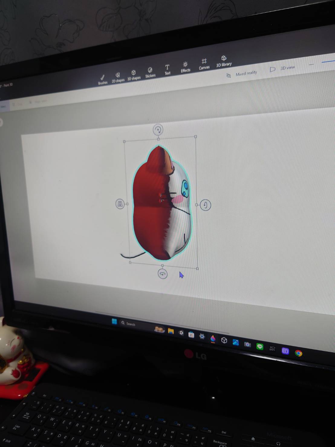 ตกแต่งภาพจากโปรแกรม Paint 3D